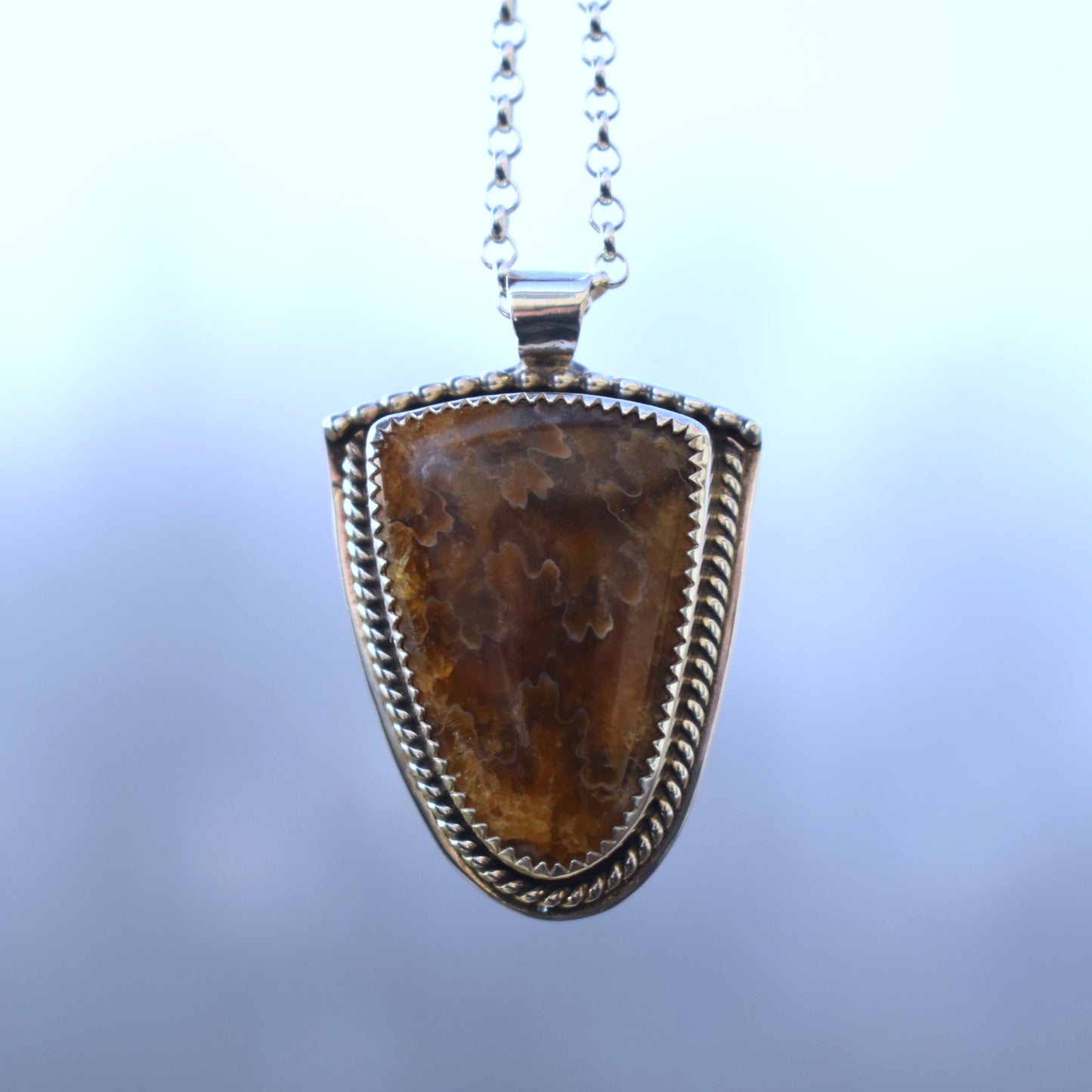 Suture Ammonite Necklace