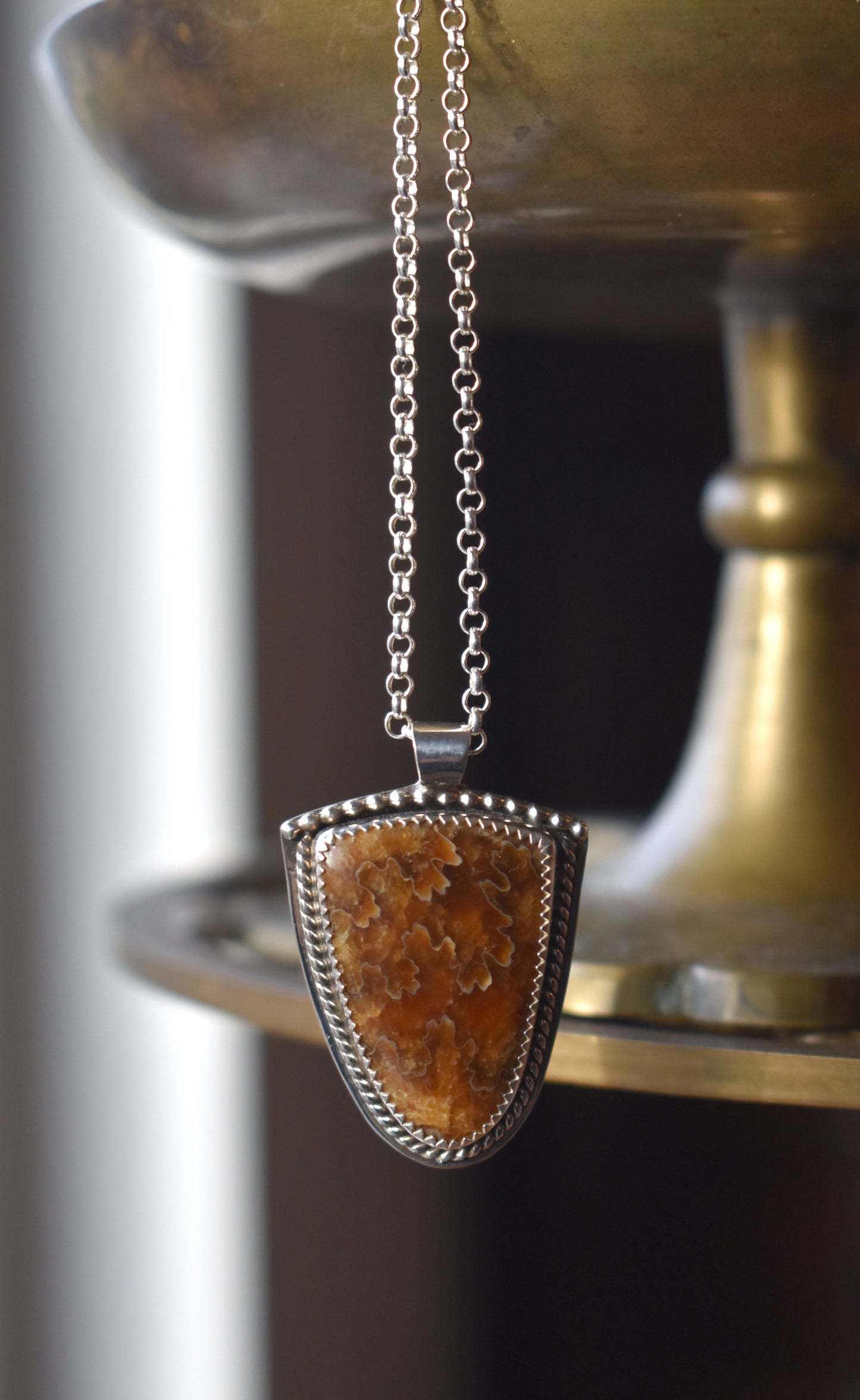 Suture Ammonite Necklace