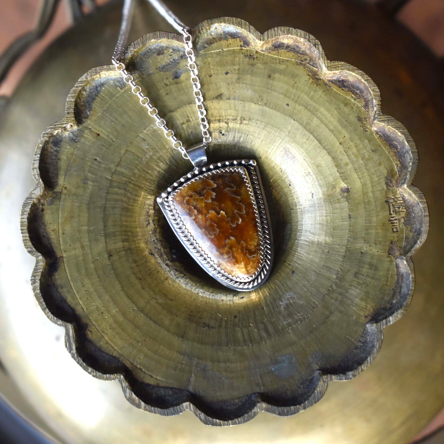 Suture Ammonite Necklace