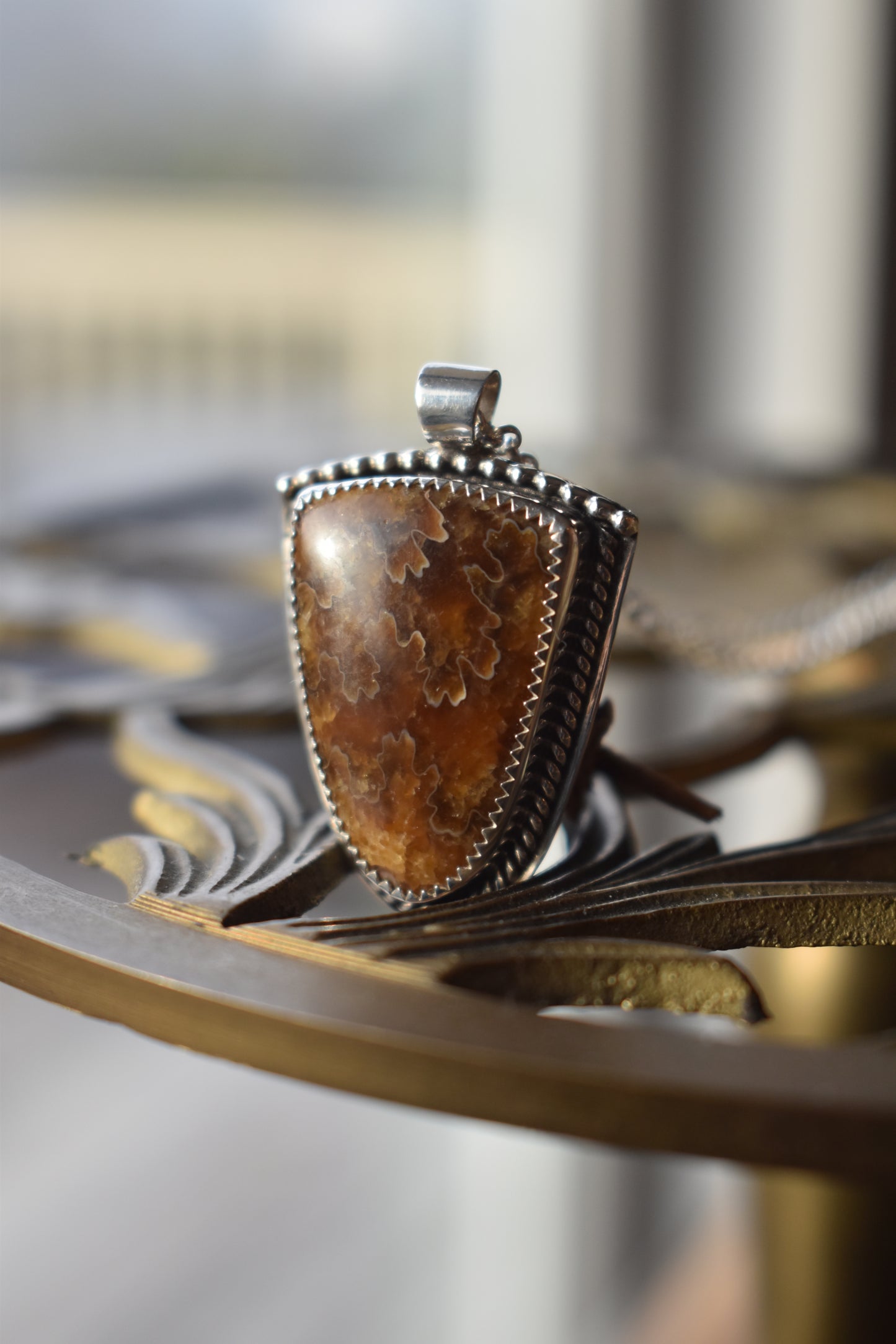 Suture Ammonite Necklace