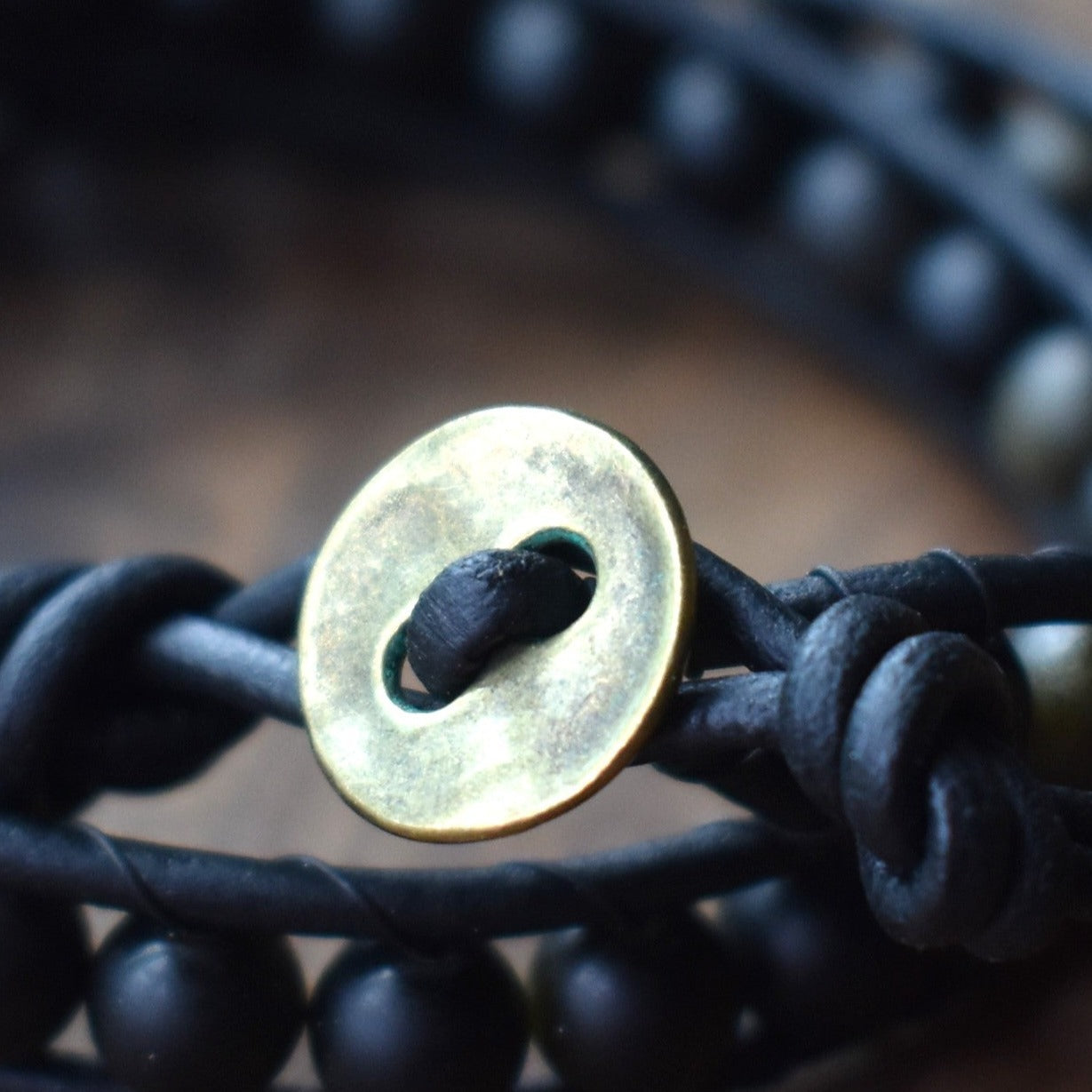 Dragon Blood Jasper Bead Wrap Bracelet for Men // Men's Bracelet // Leather Bracelet // Beaded Bracelet