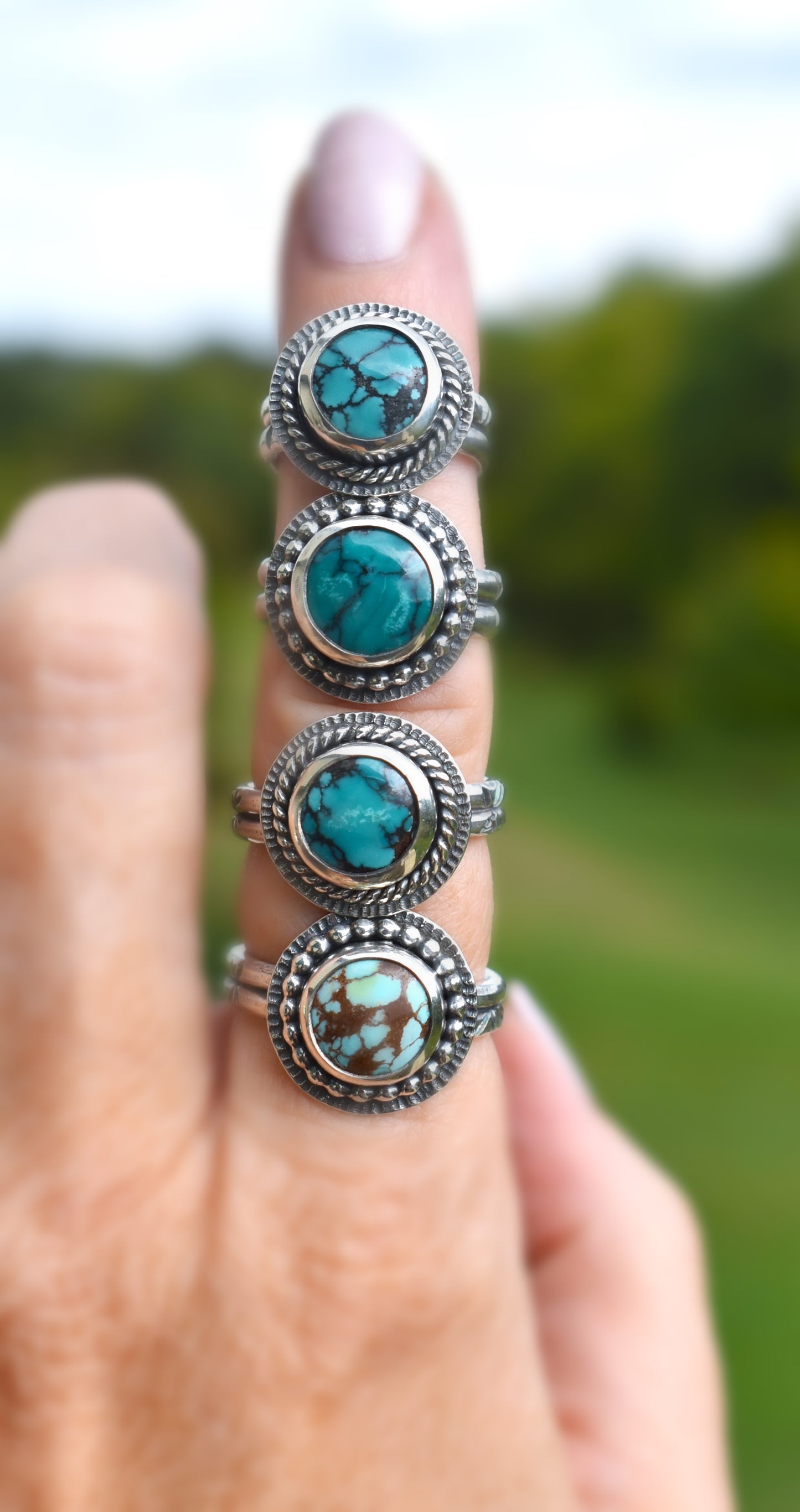 Sunbeam Yungai Turquoise Rings