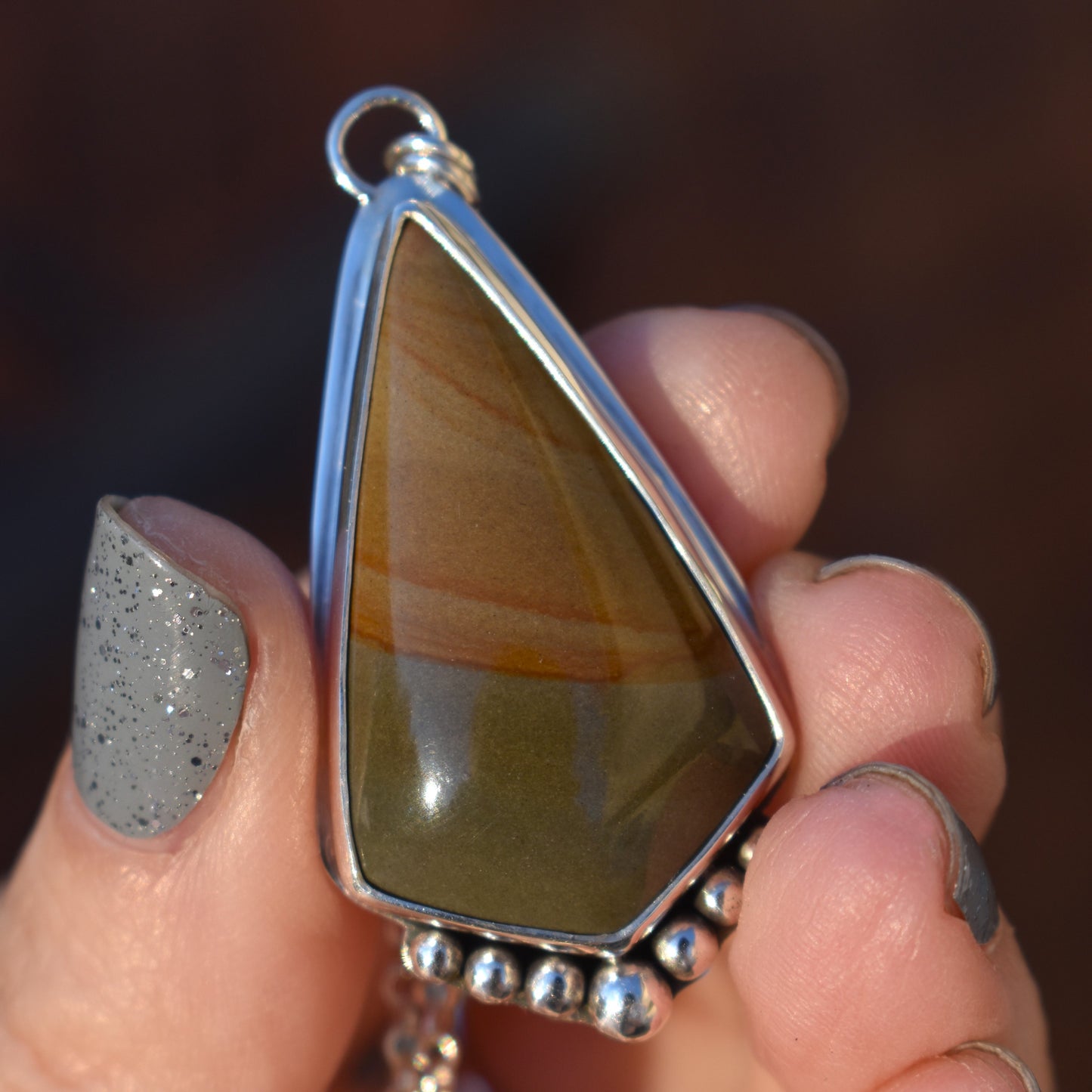 Cripple Creek Picture Jasper Necklace