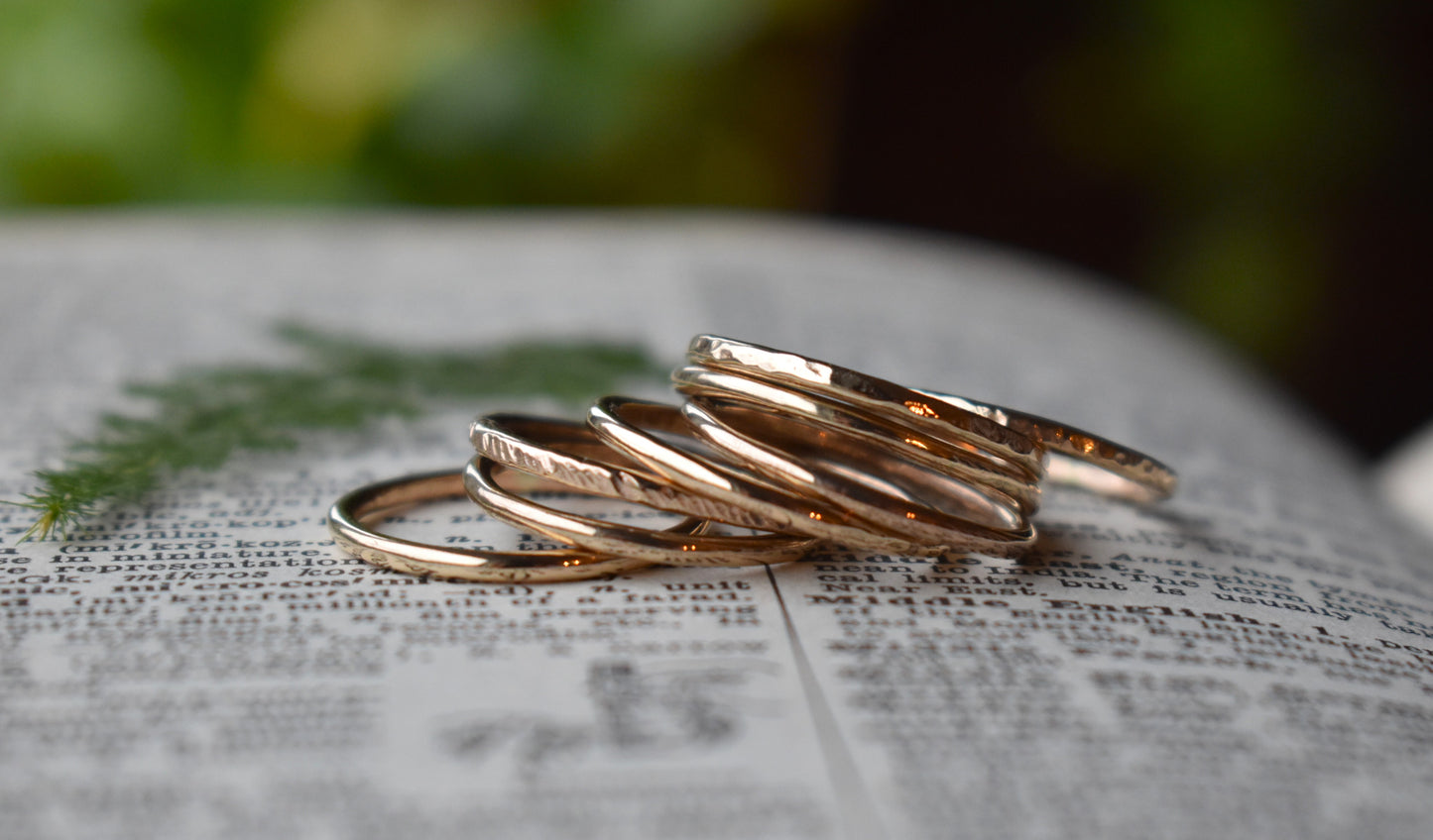 14 Gauge Stacking Rings