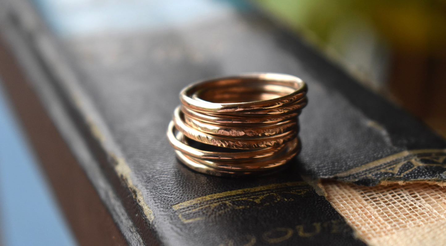 14 Gauge Stacking Rings