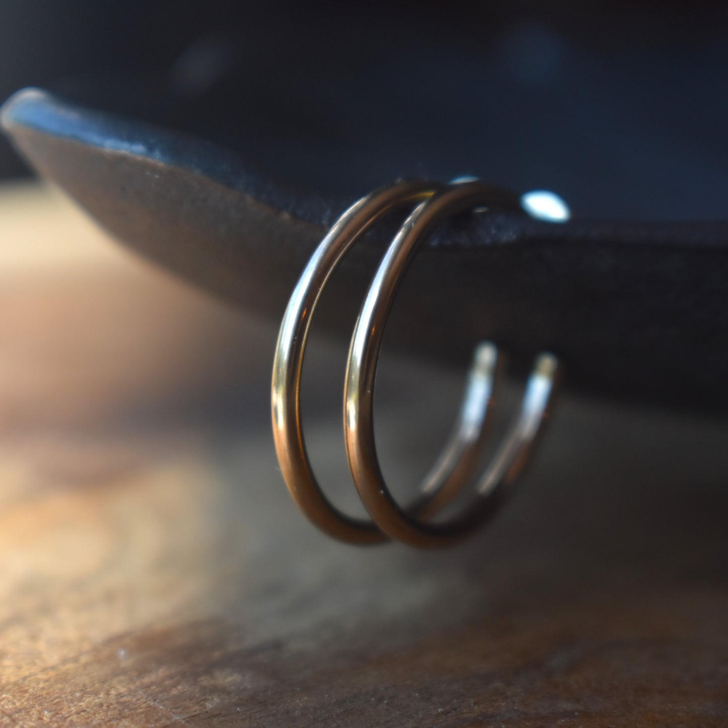 Gold-filled 3/4" Hoops