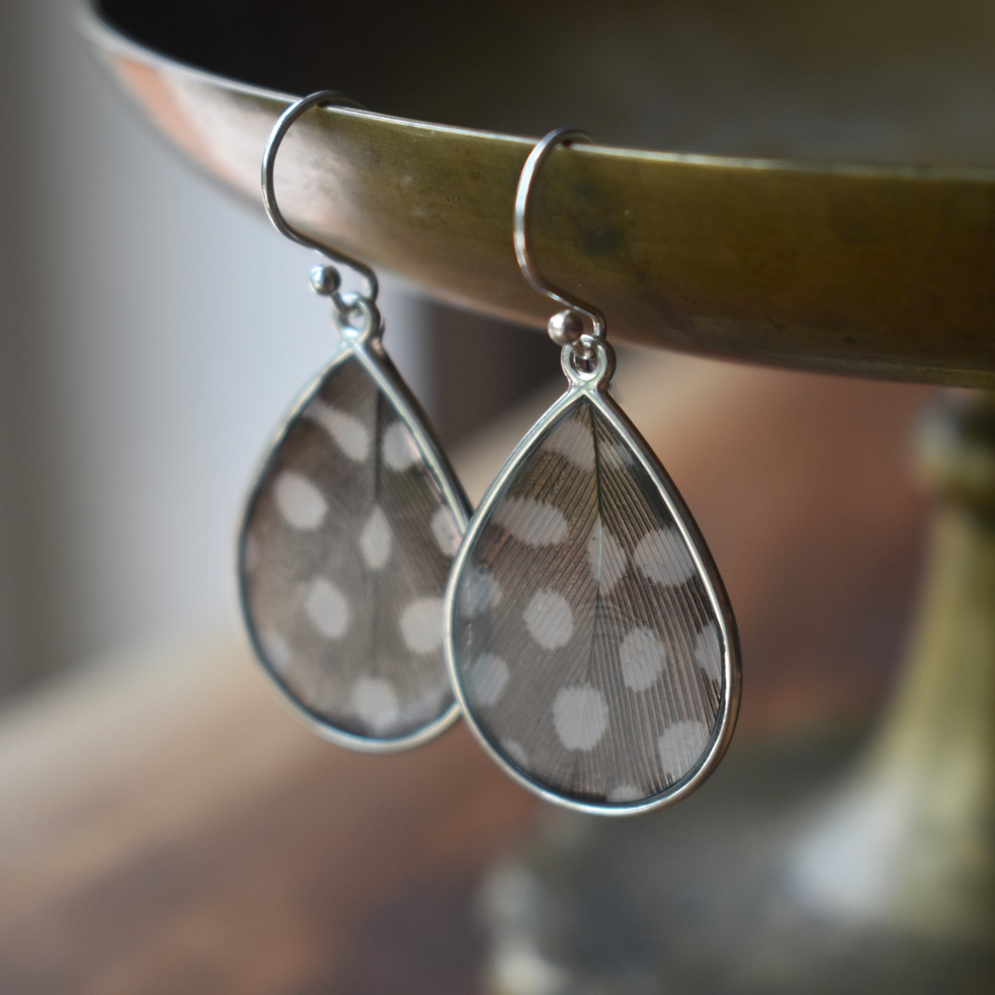 Preserved Feather Earrings