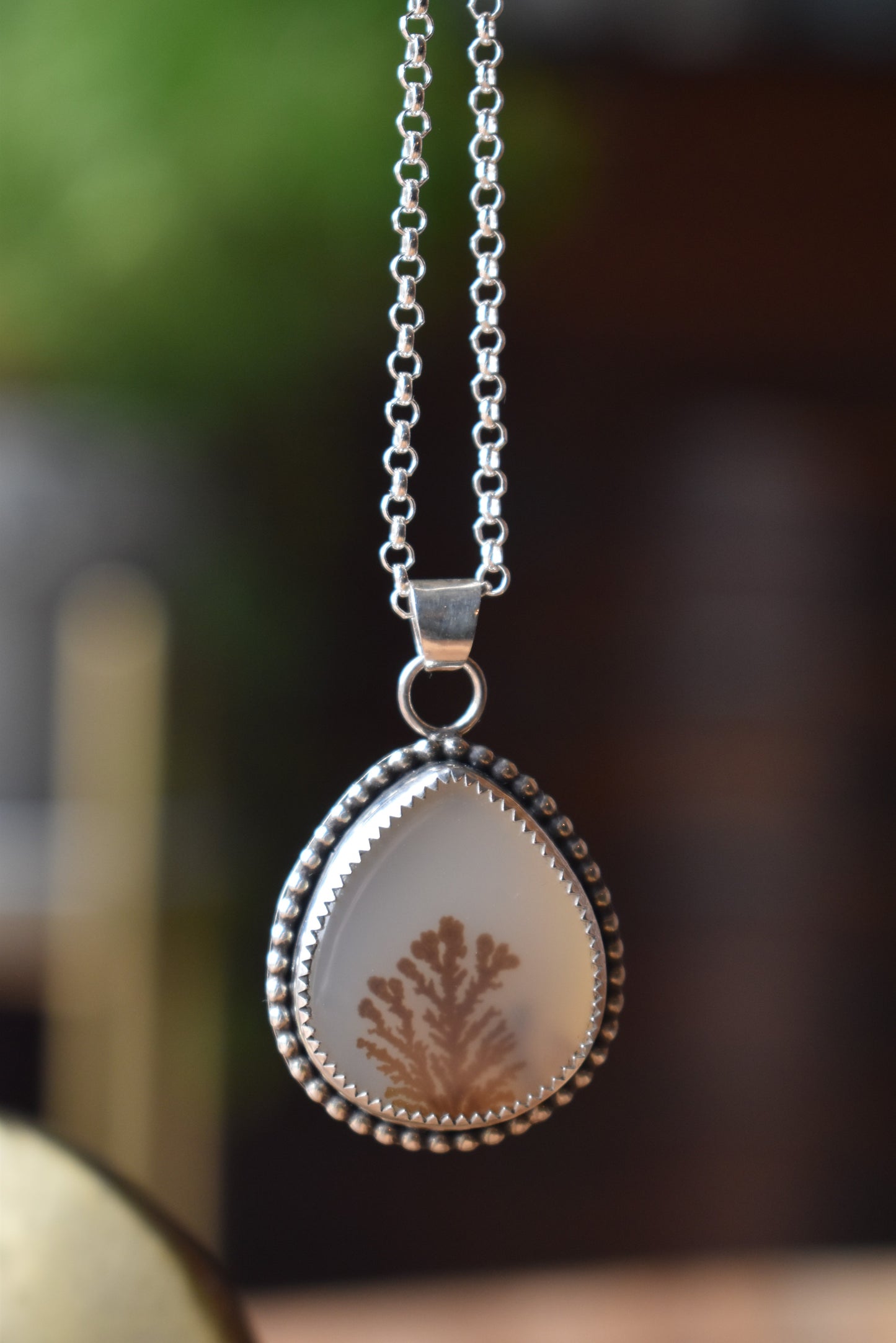 Dendritic Agate Necklace