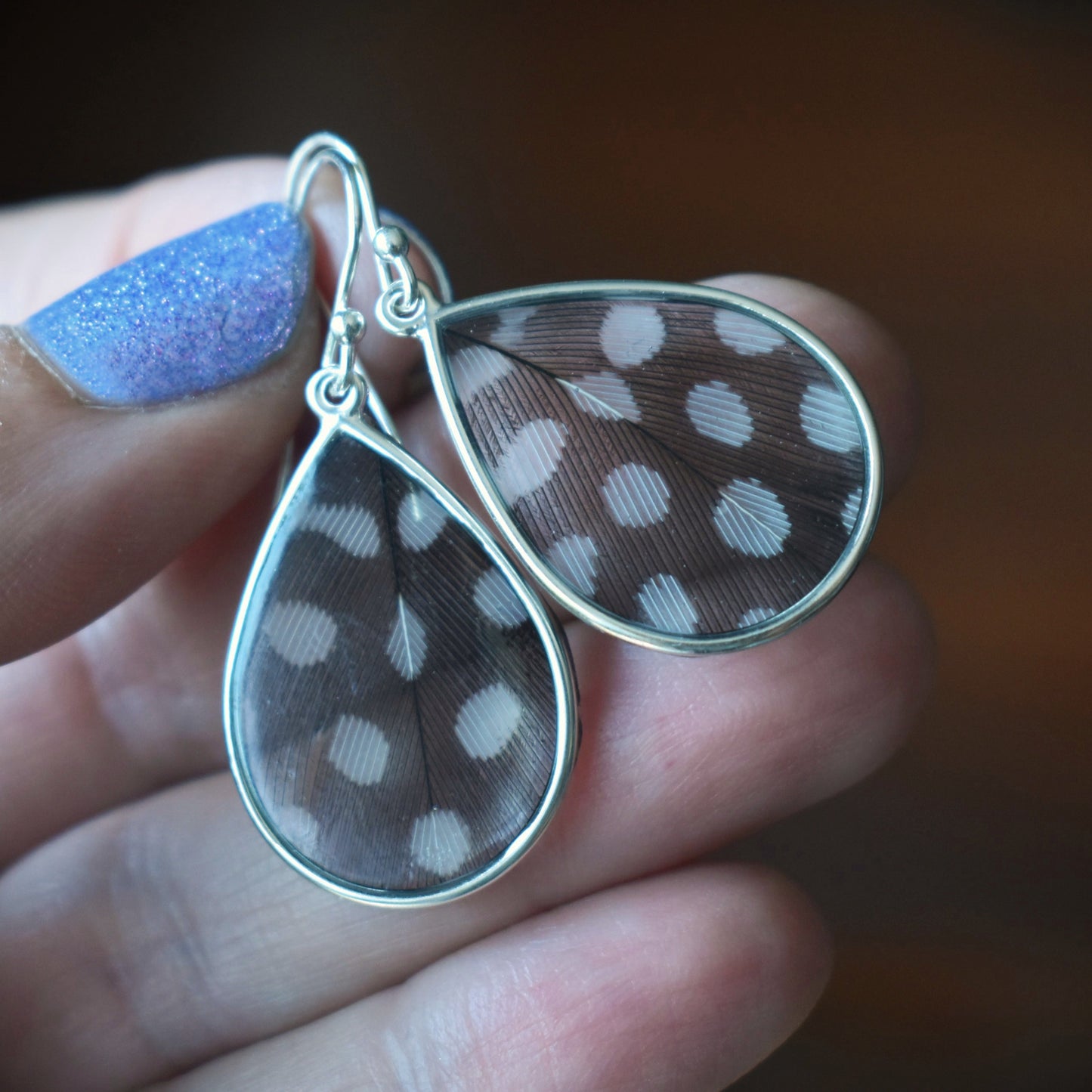 Preserved Feather Earrings