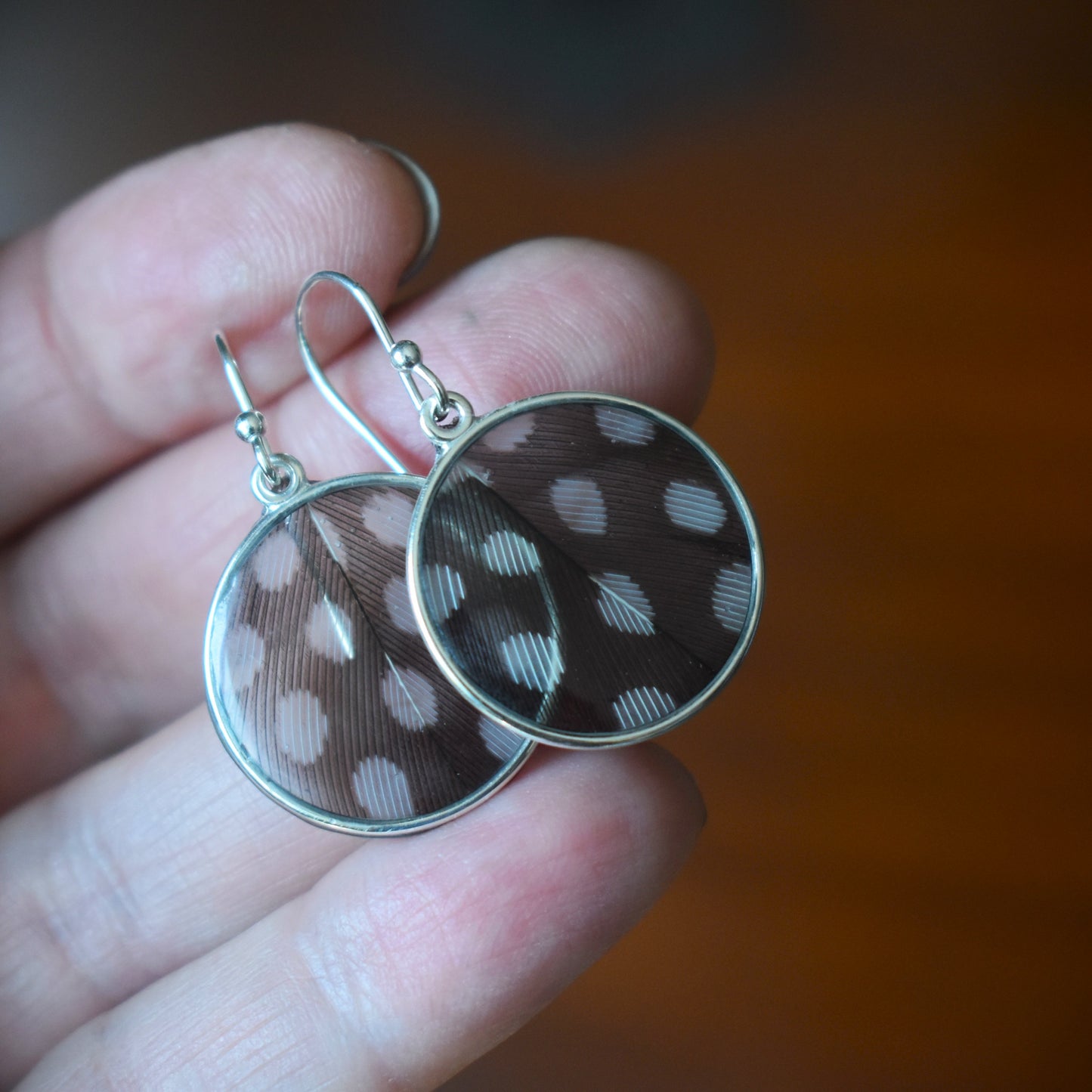 Preserved Feather Earrings