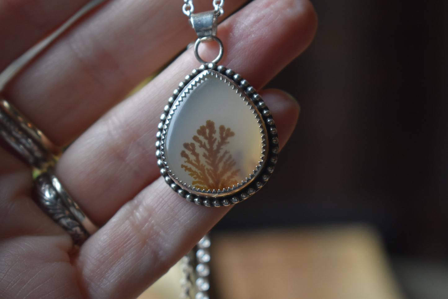 Dendritic Agate Necklace
