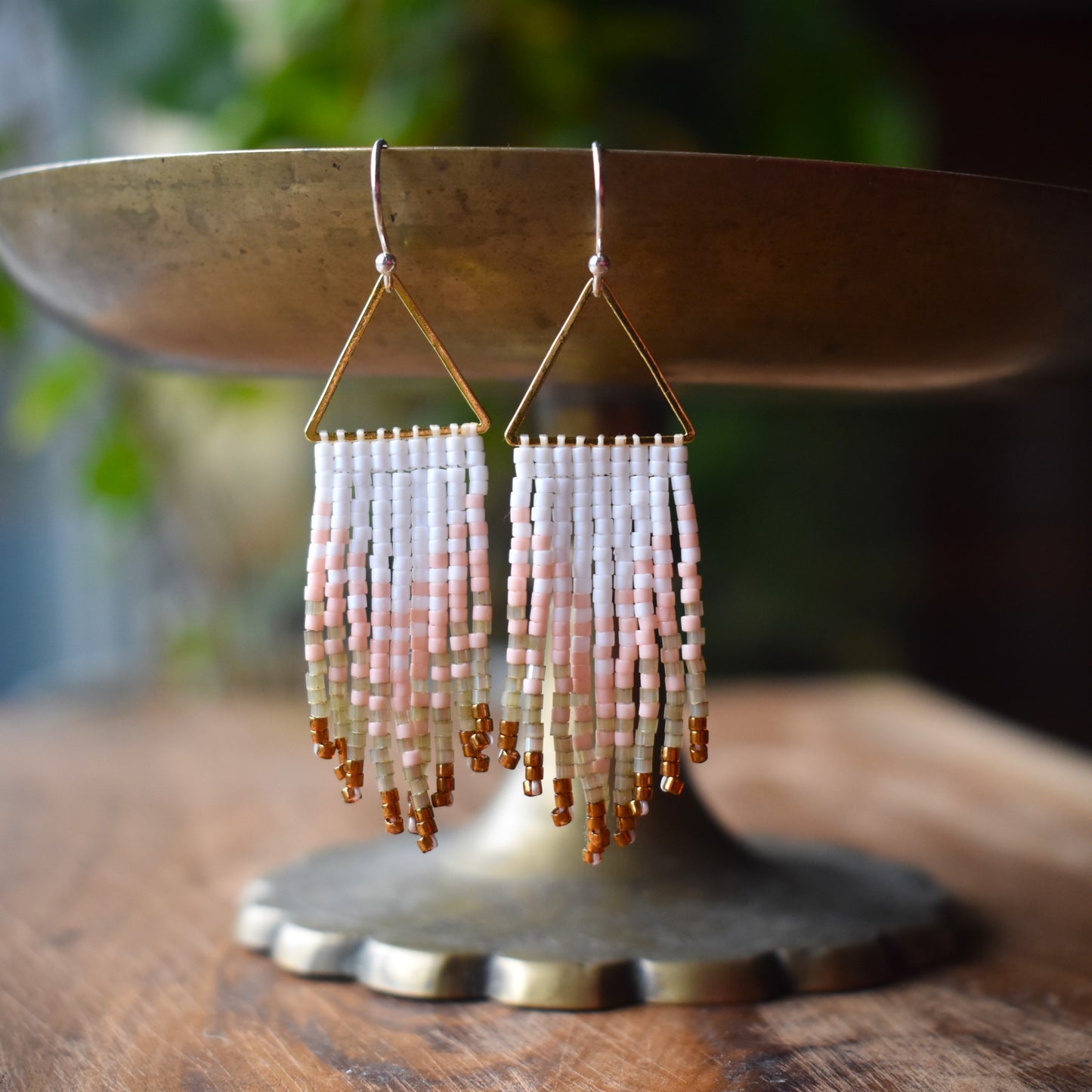 Beaded Fringe Earrings