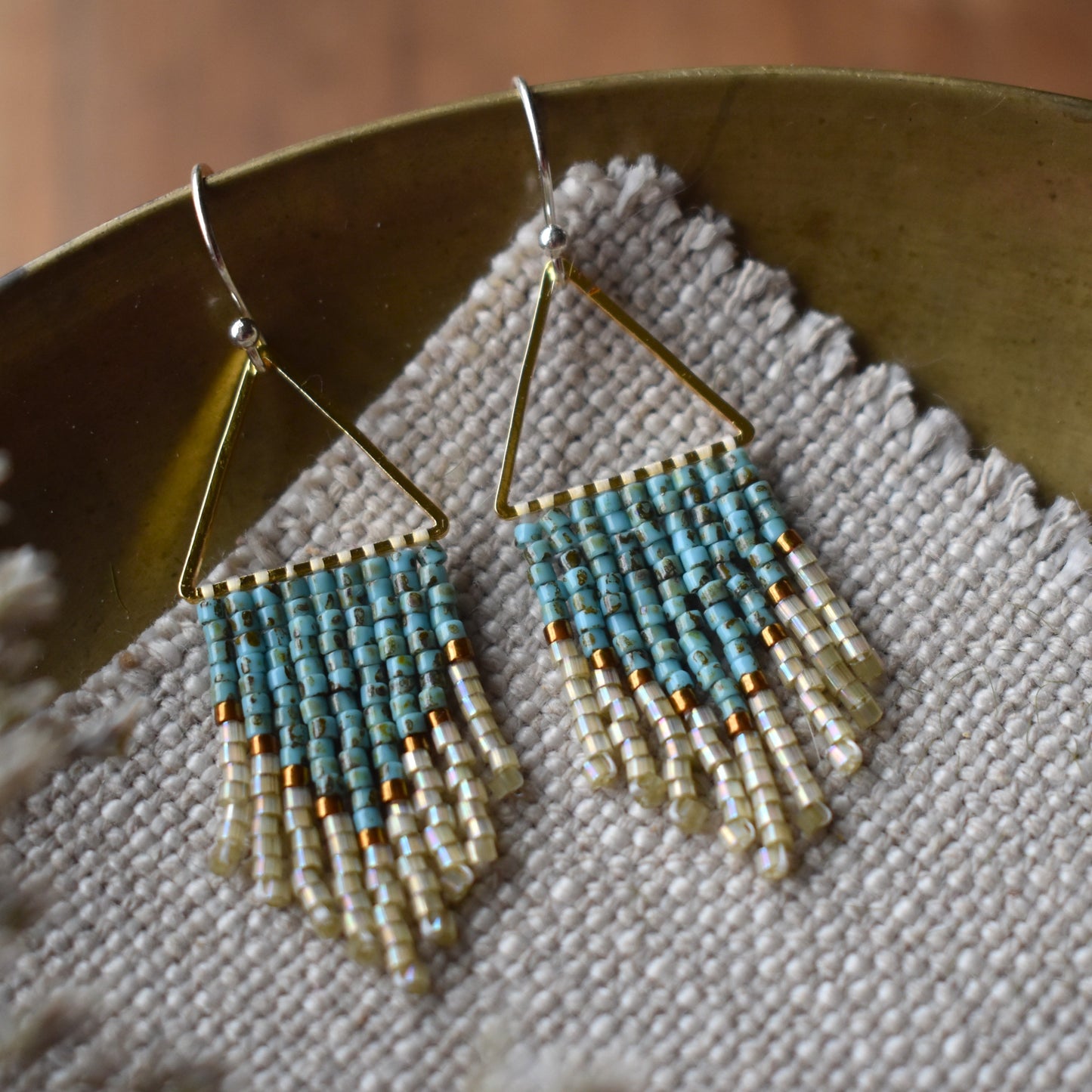 Beaded Fringe Earrings