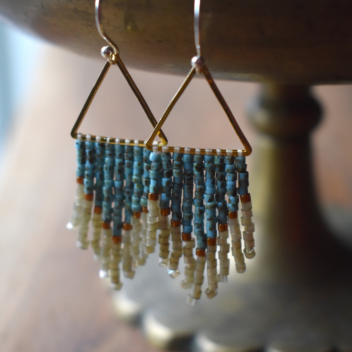 Beaded Fringe Earrings