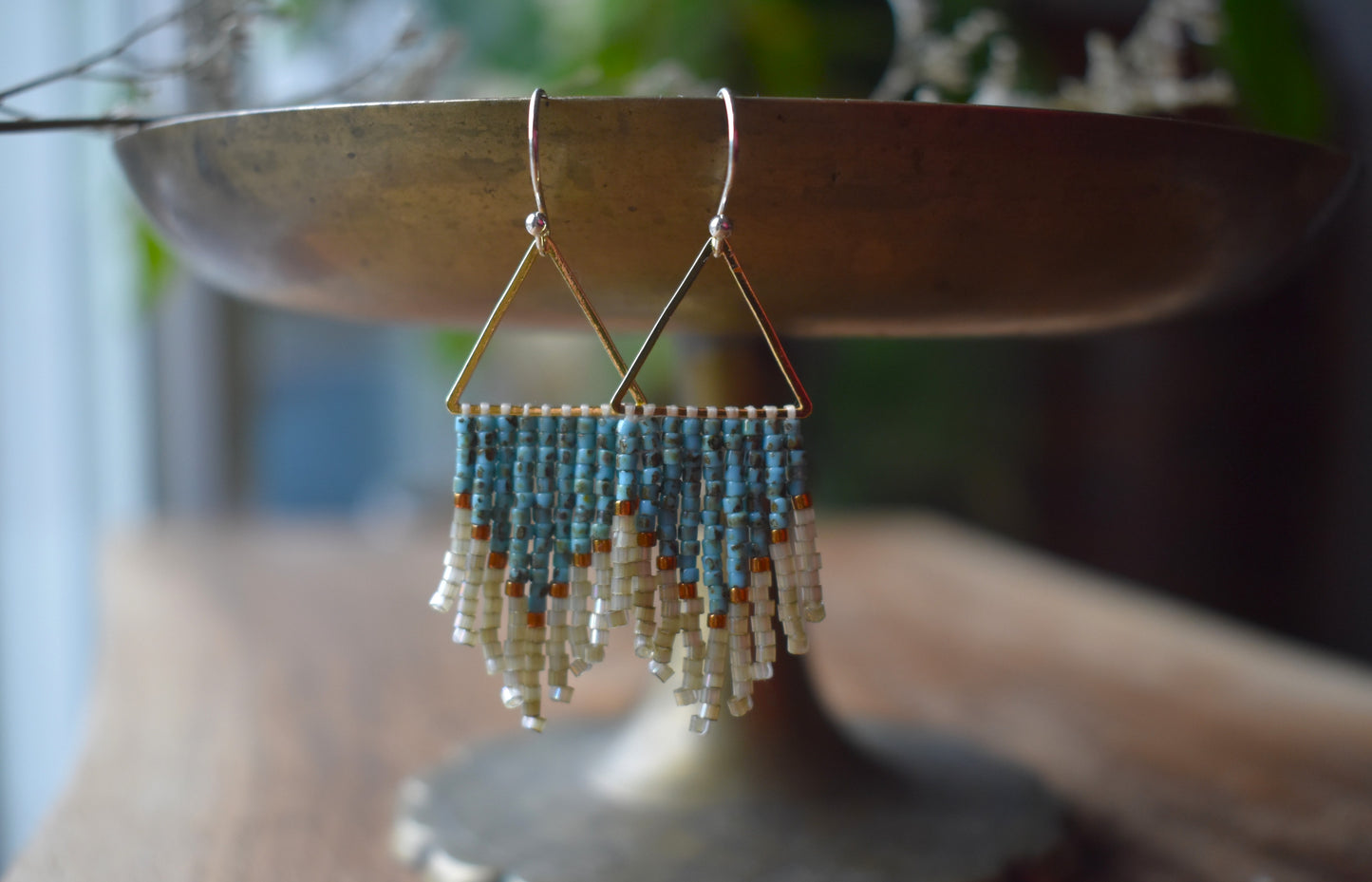 Beaded Fringe Earrings