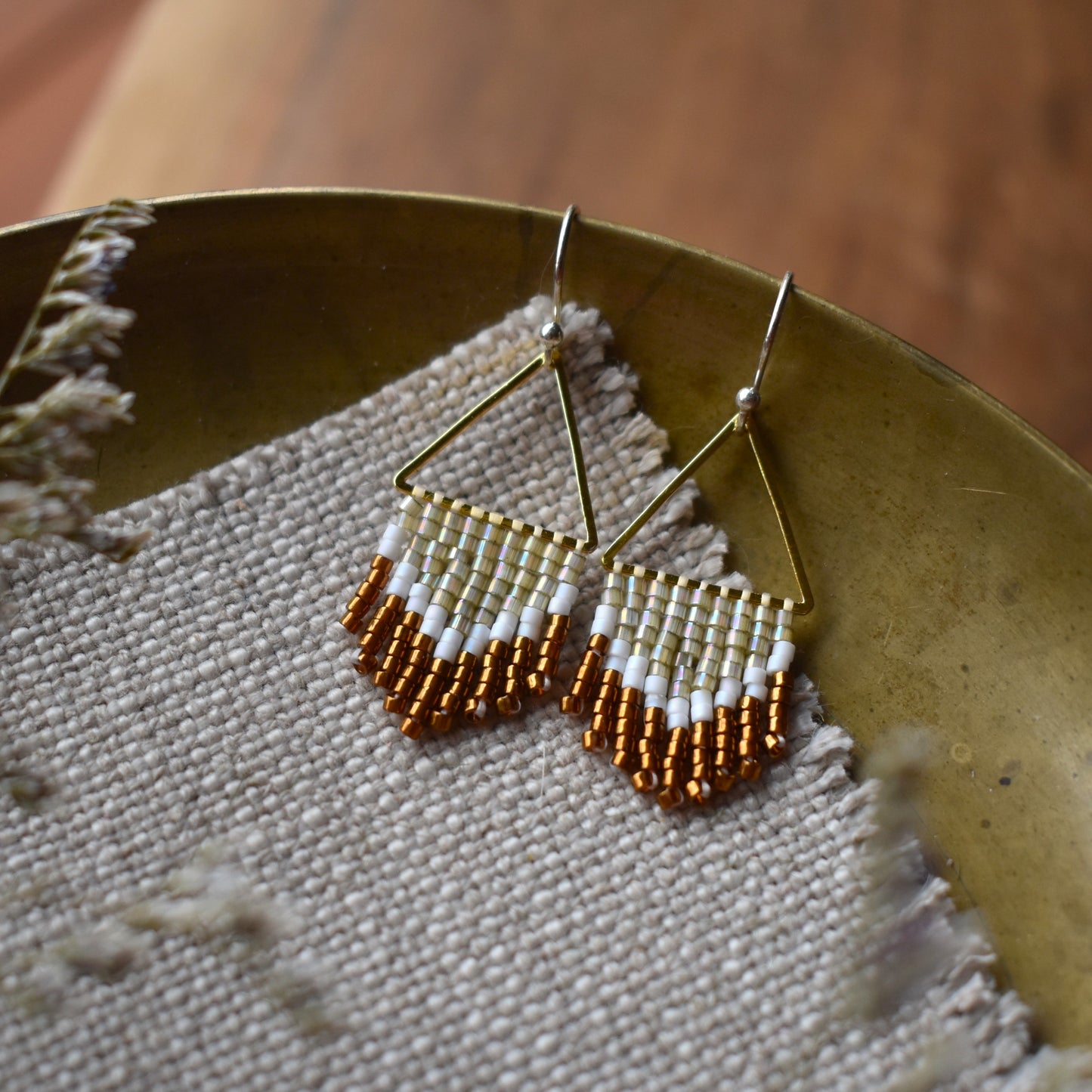 Beaded Fringe Earrings