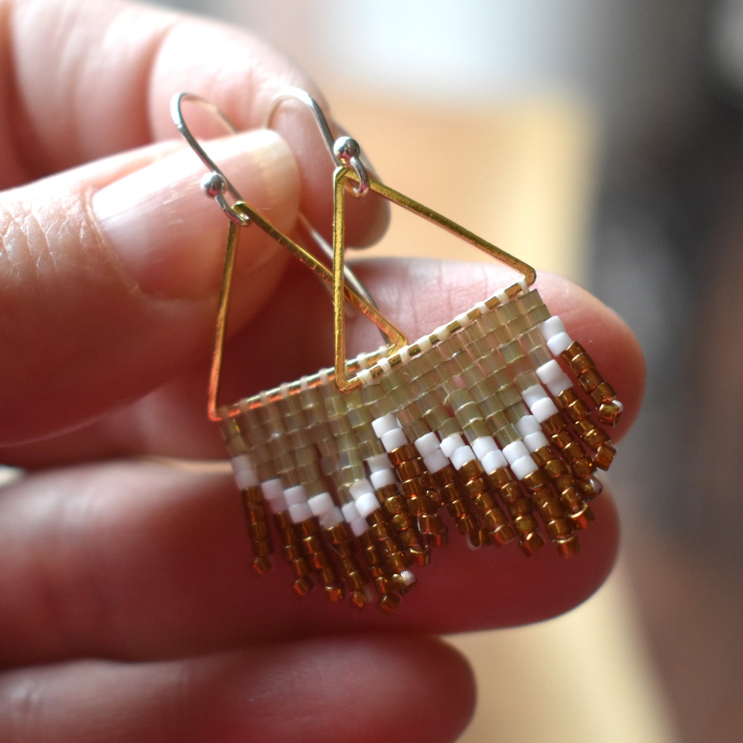 Beaded Fringe Earrings