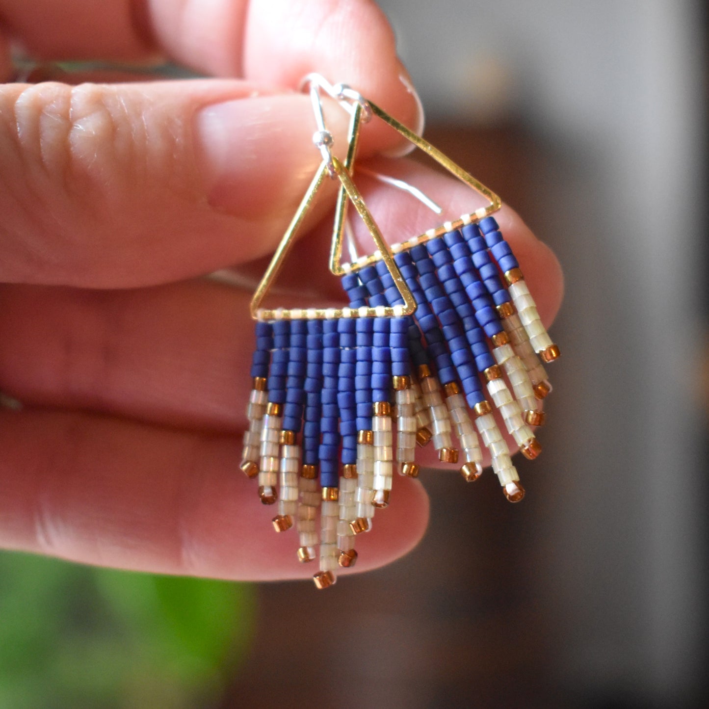 Beaded Fringe Earrings