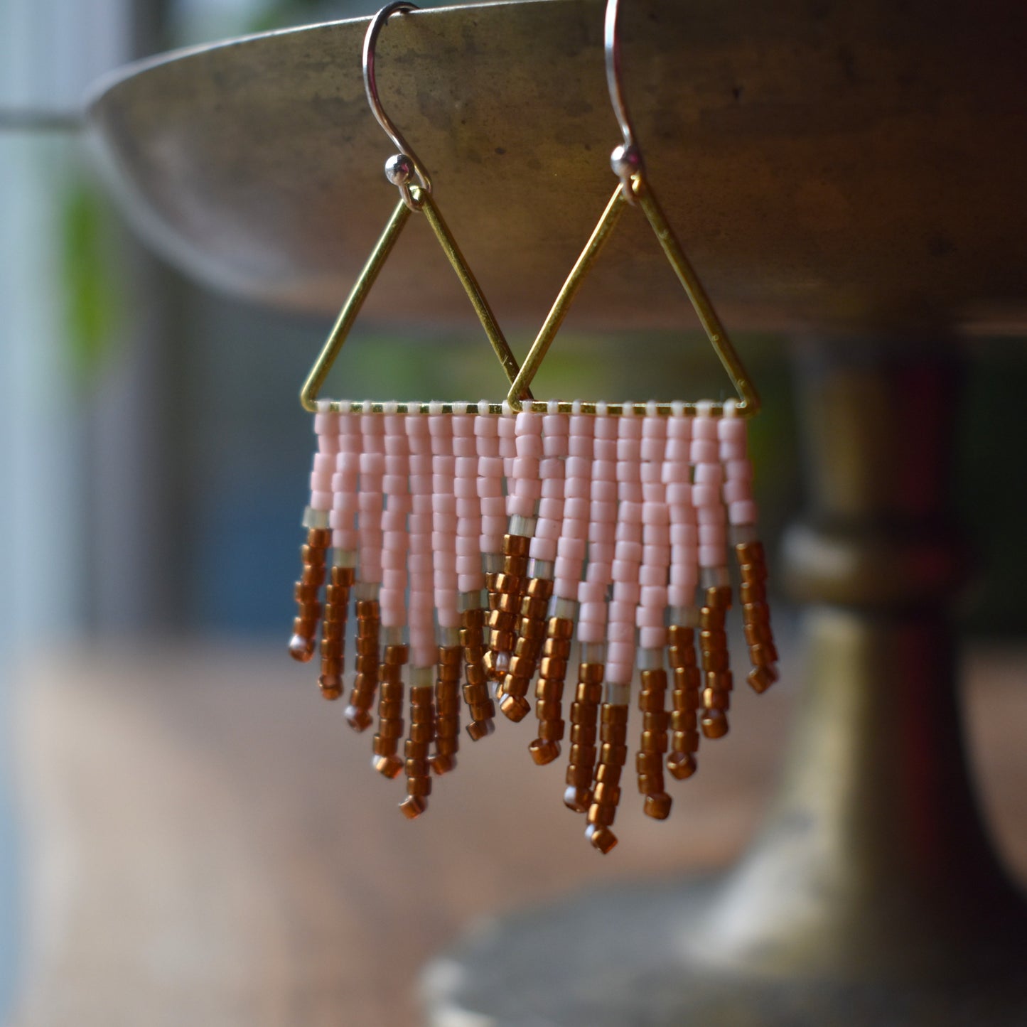 Beaded Fringe Earrings
