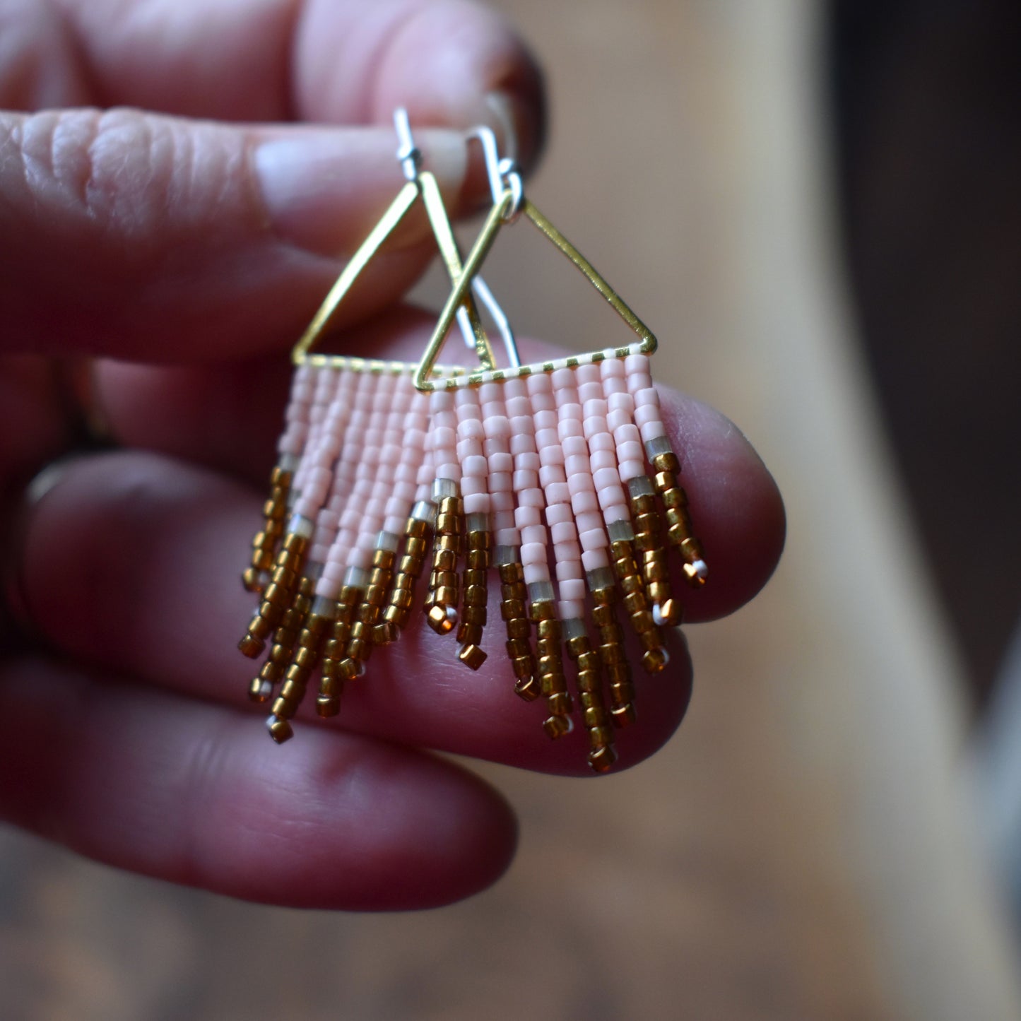 Beaded Fringe Earrings