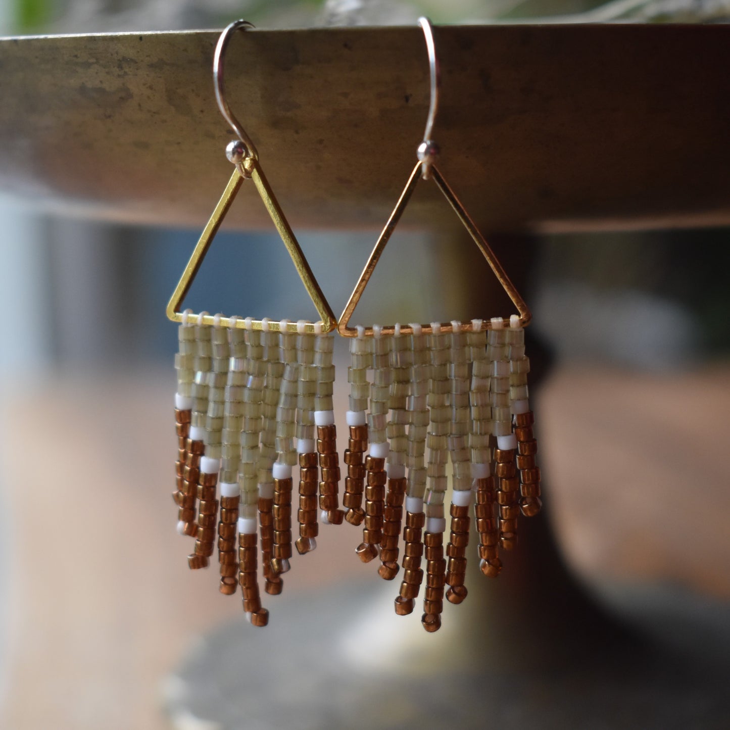 Beaded Fringe Earrings