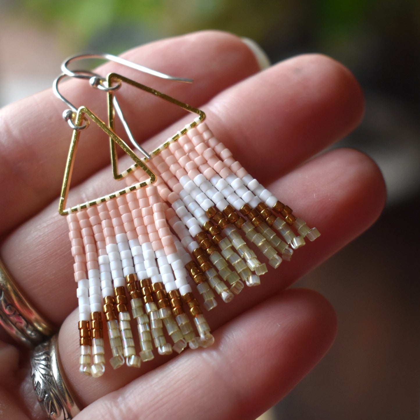 Beaded Fringe Earrings