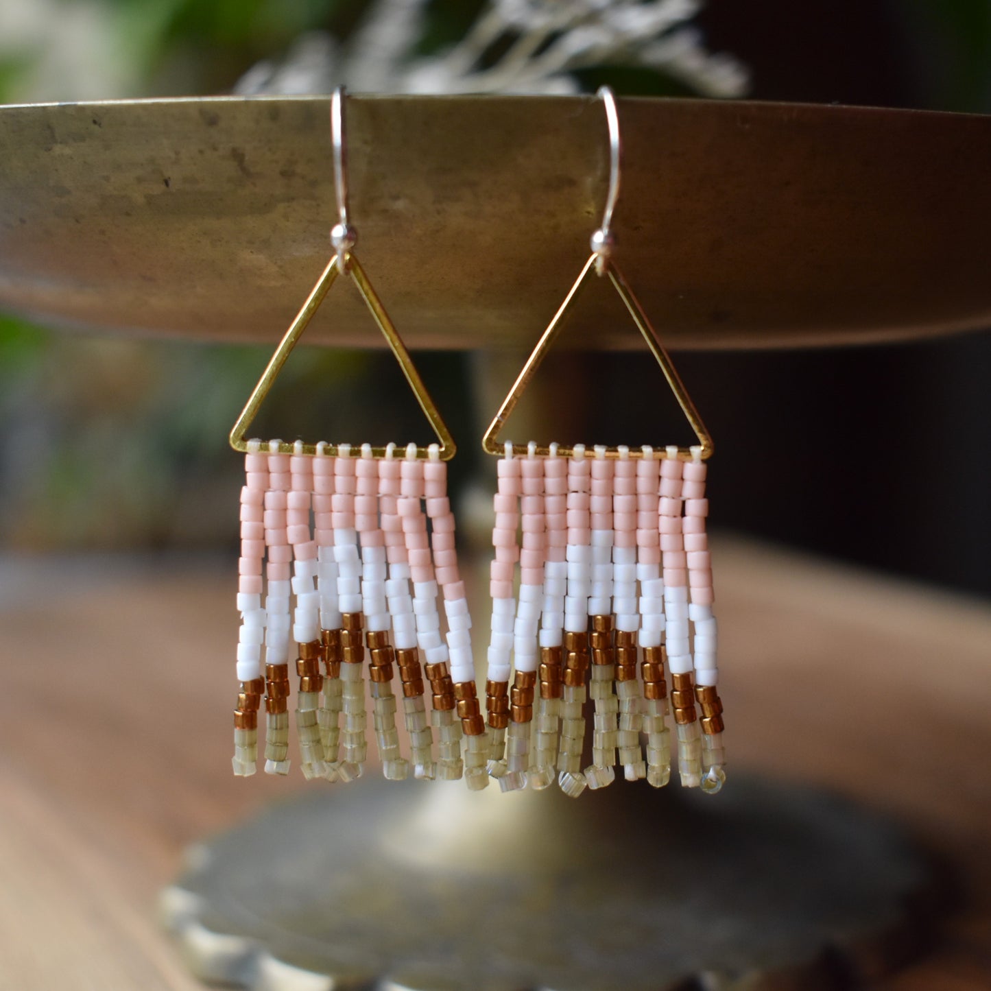 Beaded Fringe Earrings