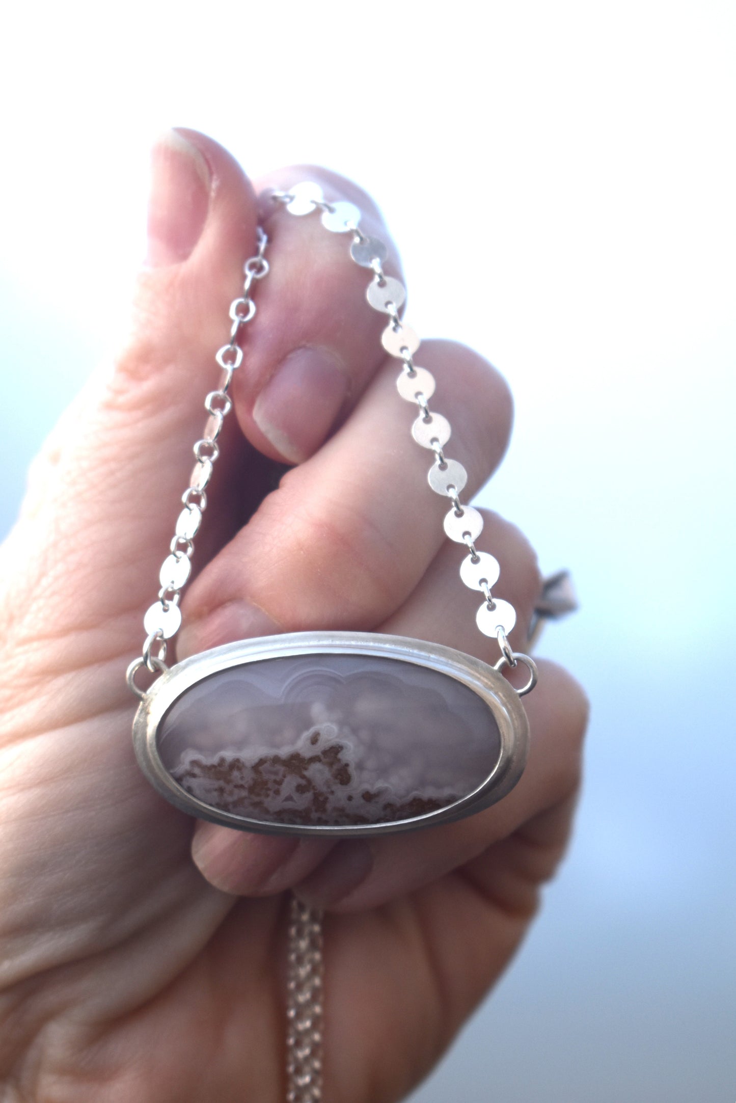 Agua Nueva Agate Necklace