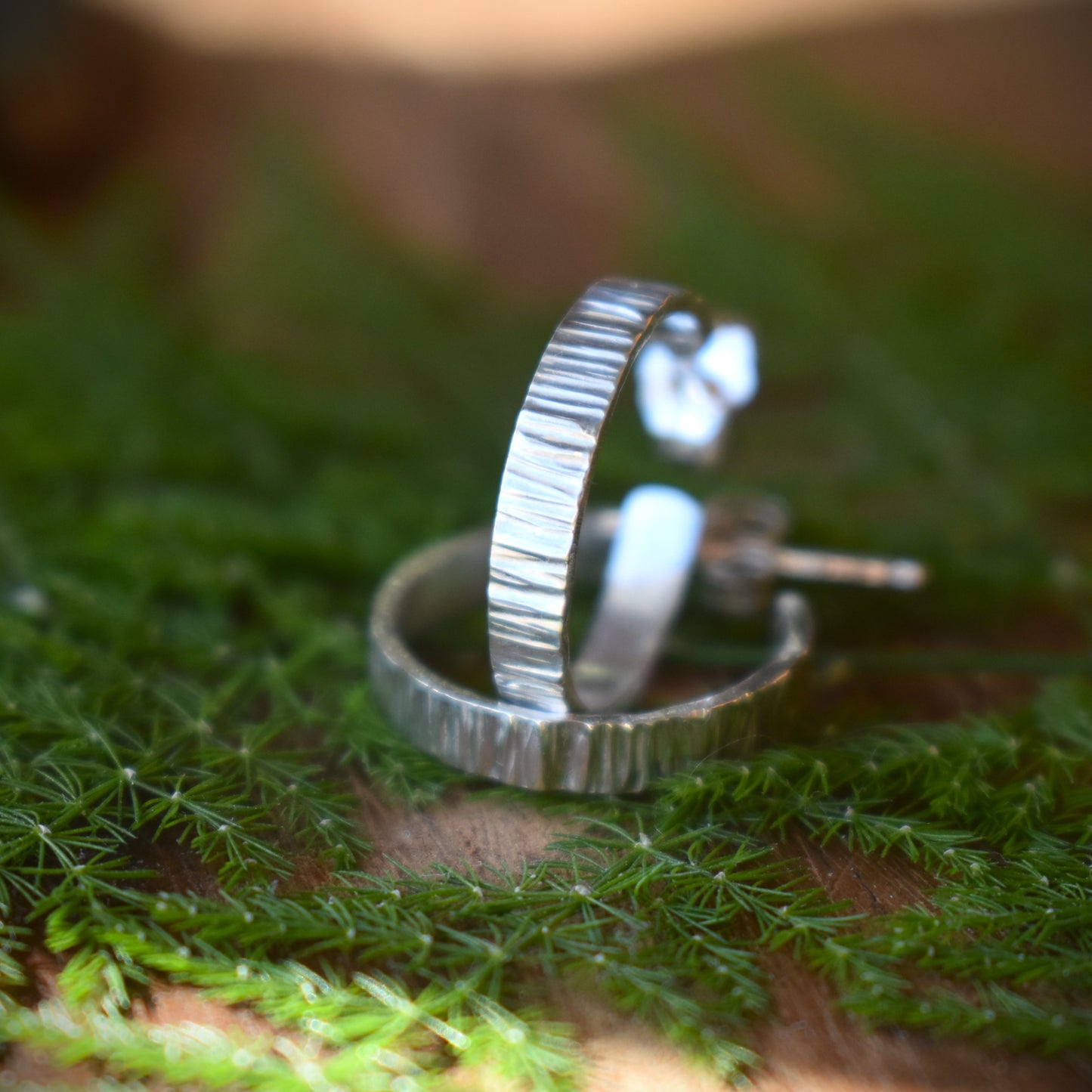 Hand Stamped 3/4" Hoops