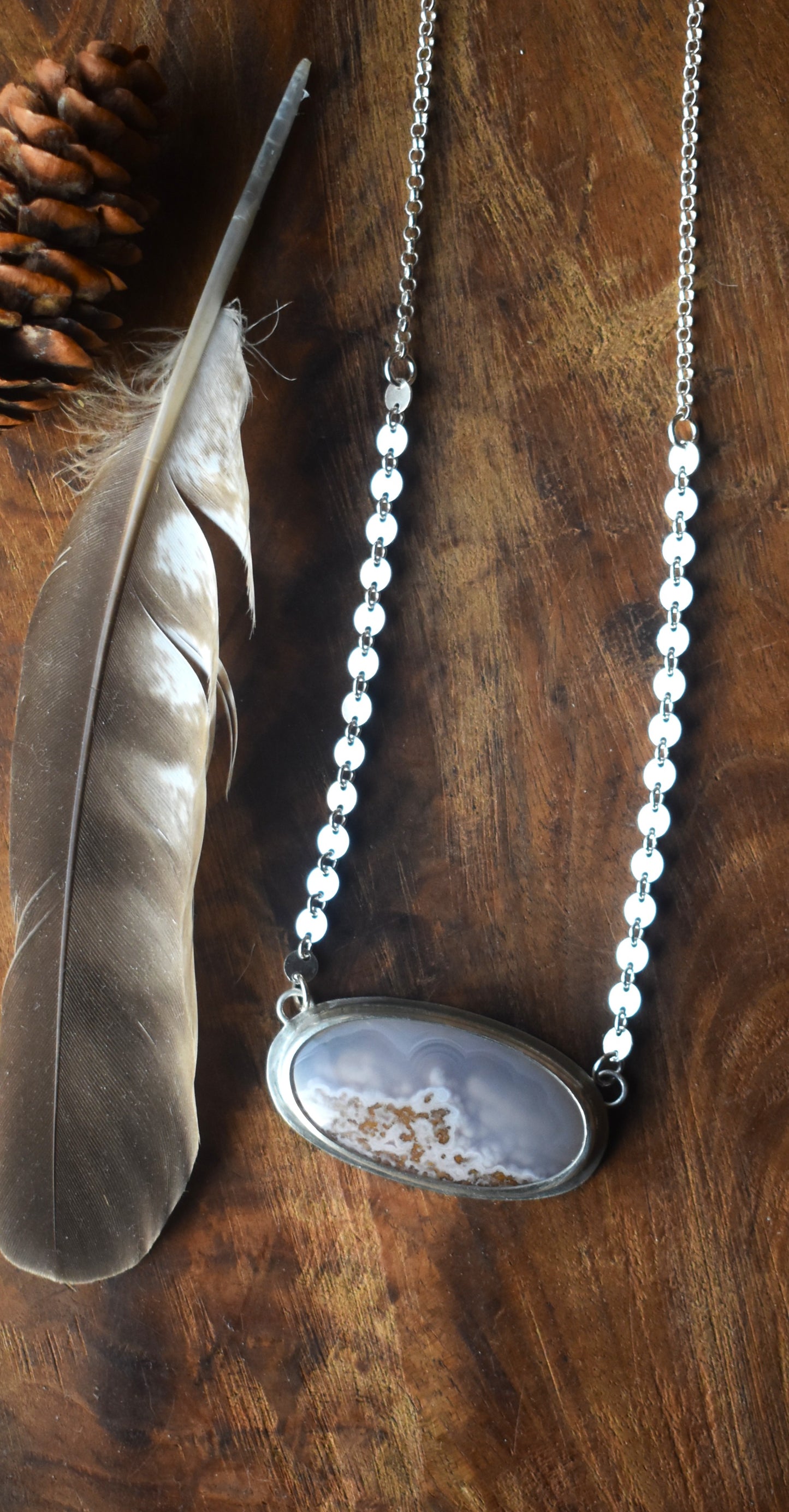 Agua Nueva Agate Necklace