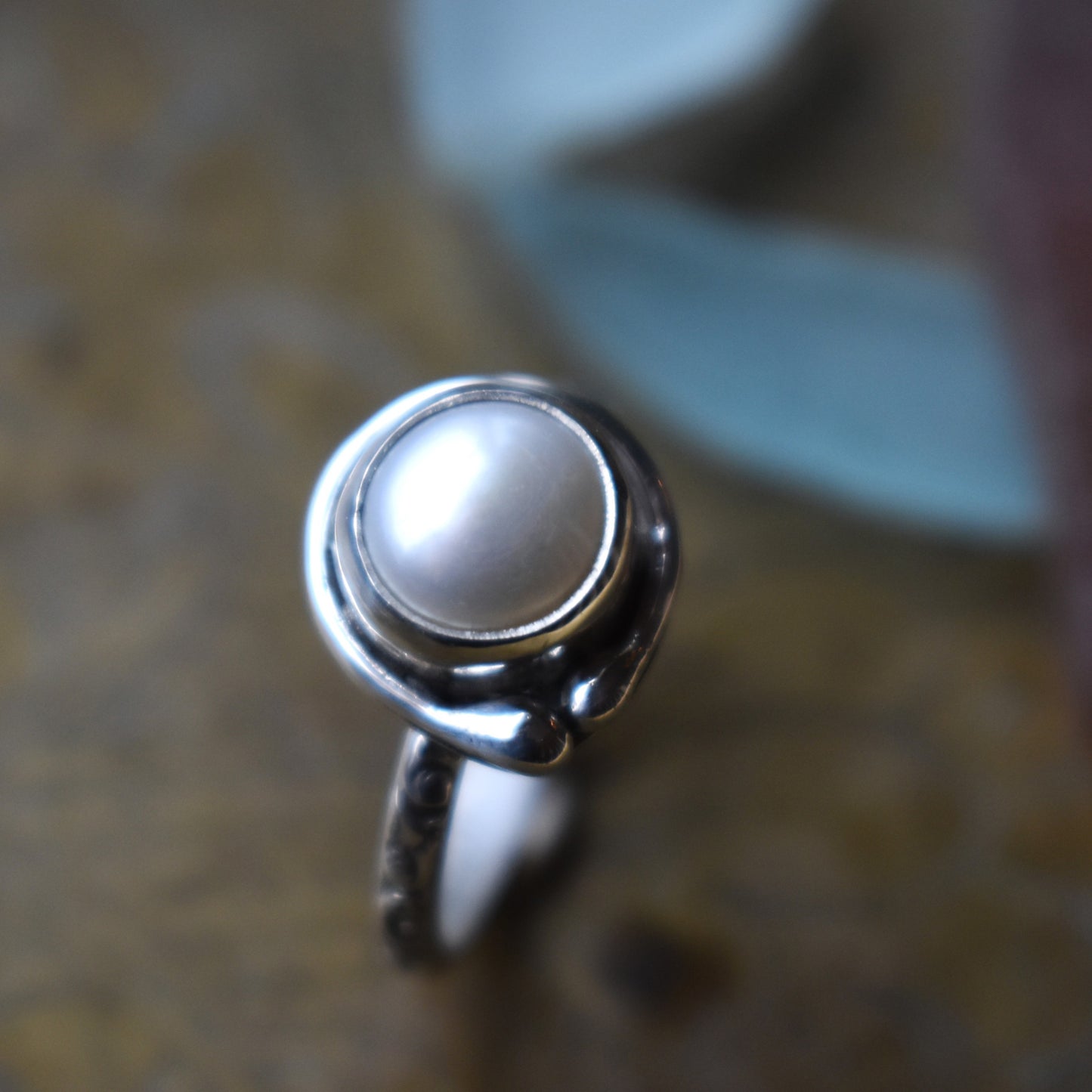 Freshwater Pearl Solitaire - size 7