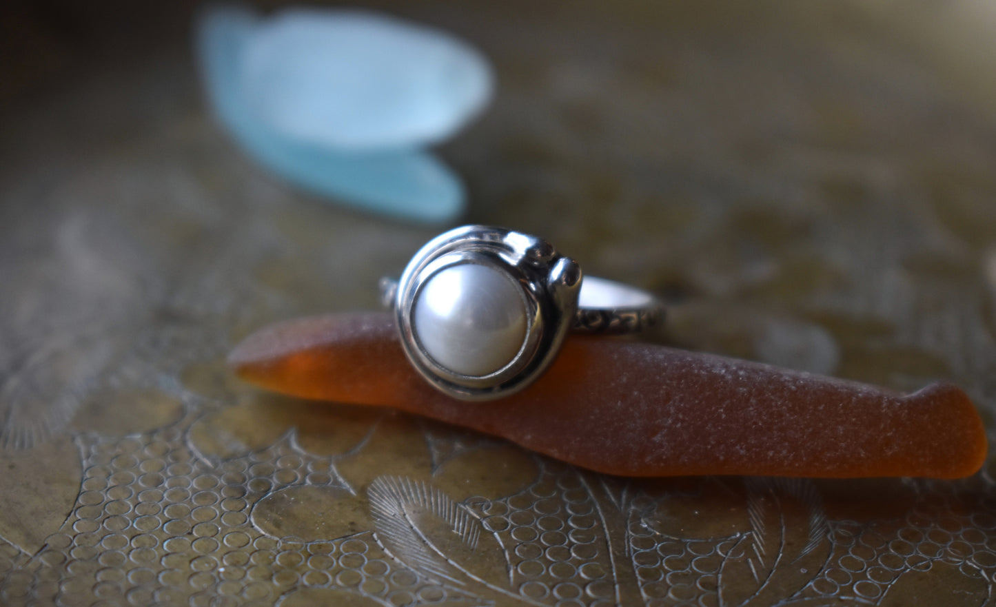 Freshwater Pearl Solitaire - size 7
