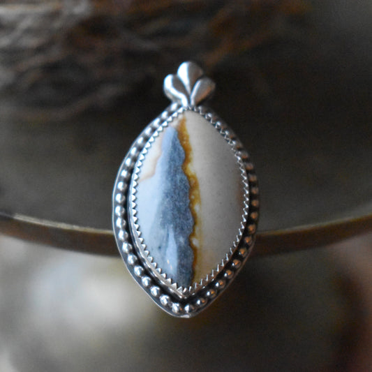 Starry Night Picture Jasper Ring - size 6