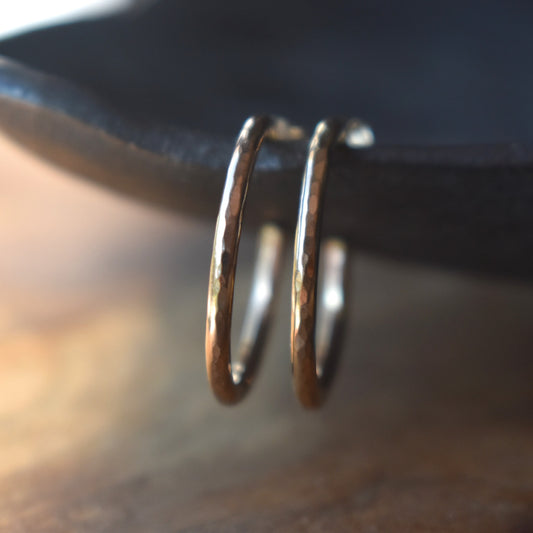 Gold-filled 3/4" Hoops